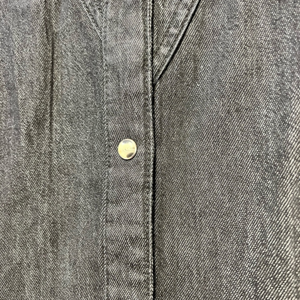 Wrangler Retro Black Denim Button-Up Dress Size Large - Picture 2 of 8